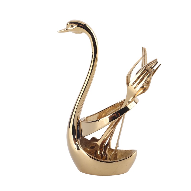 Tableware Mini Zinc Alloy Fruit Dessert Tasting Forks Spoon with