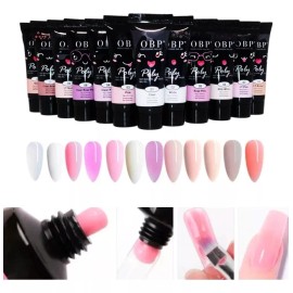 Obp Set Polygel Nail Para Decoración De Uñas 15ml 12 Pieza Color