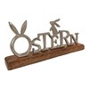 Lettering Easter Made of Aluminium and Wood with Easter Bunny