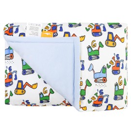 ComfortAce Sydney Baby Blanket for Boys Girls,Featuring 100% Cotton Design, Animal Printed Growth Soft Comfortable Blankets 75 * 100CM，BLUE