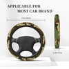 Military Army Green Camo Elastic Steering Wheel Cover Universal 15