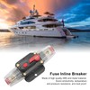 Circuit Breaker Audio Fuse Inline Holder Manual Reset 12V‑48V for