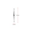 ZWILLING Premium Silver 90mm Cuticle Pusher (Nail Cleanser, Dual Instrument,