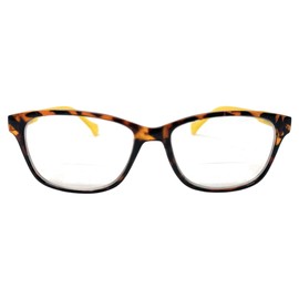 Incredible Bargains The Havana Stylish Tortoise Shell Bifocal Reading Glasses + 3.50 Yellow