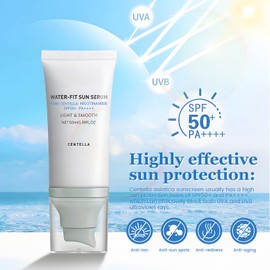 Centella Sunscreen SPF 50+, Korean Sunscreen, Water-Fit Sun Protection Cream, Sun Cream Face, Daily Sun Protection for the Face, Moisturising and UV Protection
