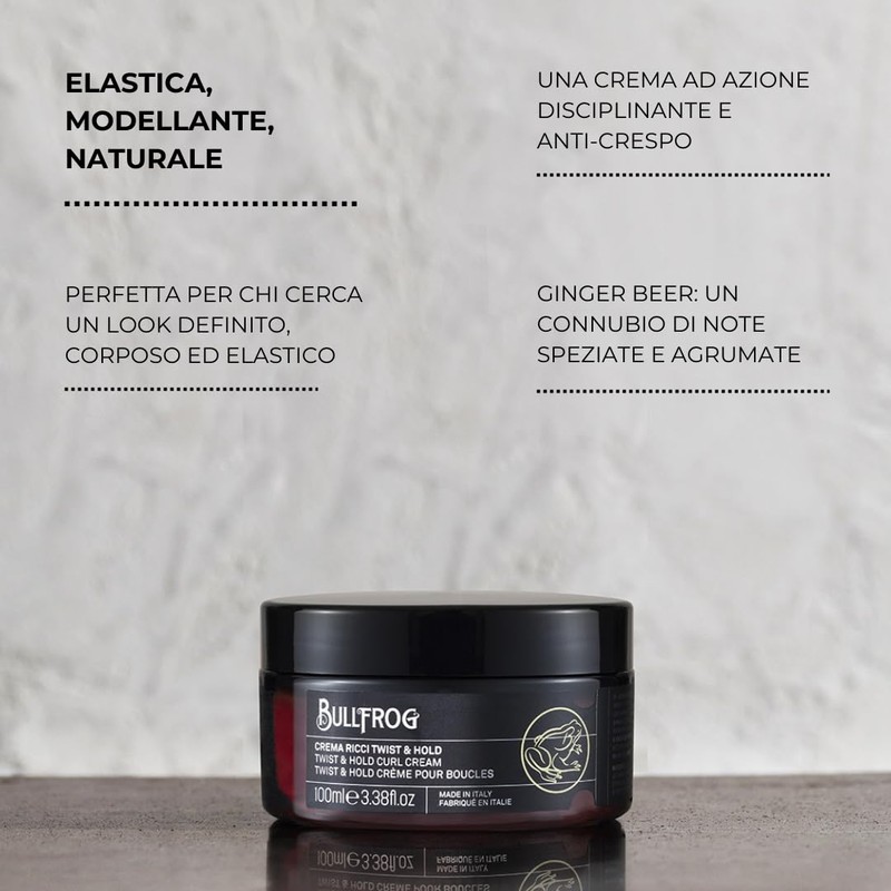 Bullfrog Twist & Hold Locken Creme 100 ml, Lockiges oder