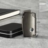 Double Torch Butane Lighter with Punch, Jet Windproof Lighter with