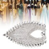 8.5 x 13cm Rhinestone Claw Chain Decorative Strass Crustal Horse