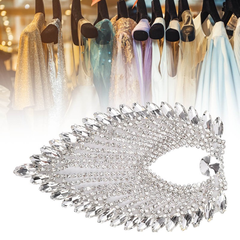 8.5 x 13cm Rhinestone Claw Chain Decorative Strass Crustal Horse
