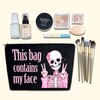 YINSSA Skeleton Gifts Makeup Bag For Women Friends Sister Spooky