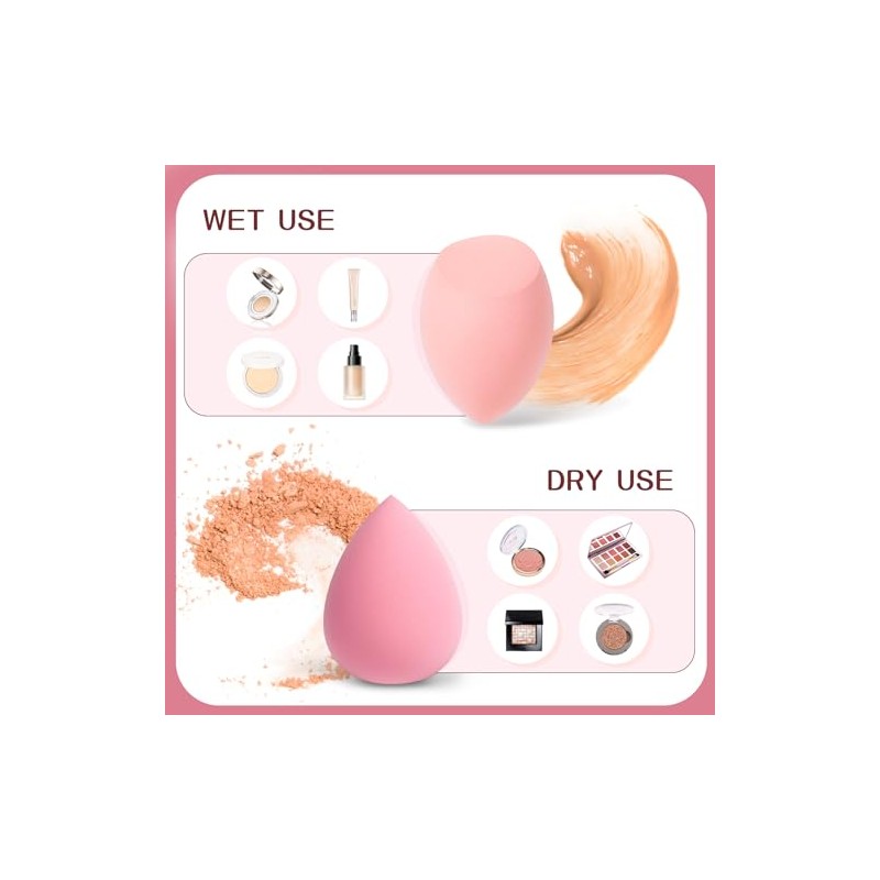 AiQInu 12 Piece Make Up Sponge, Makeup Sponge Set, Beauty