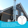 Mineye 2Pcs 8 Inch Adjustable Vent Wall Strap, Heavy Duty