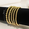 HERIER Gold Bracelets for Women 14K Gold Plated Stretch Gold