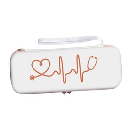 kokiya Stethoscope Storage Organizer with Pocket for Professionals, White