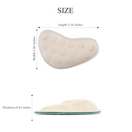 Keroius Medial & Lateral Heel Wedge Silicone Insoles,Supination Insoles & Overpronation Corrective Shoe Inserts,for Foot Alignment, Knee Pain, Bow Legs, Osteoarthritis