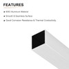 DTGN 20mmx20mmx1.2mmx300mm(Width x Wall Thickness x Length) Square Pipe -
