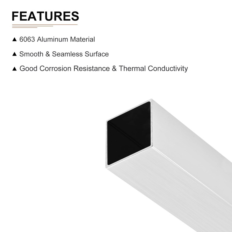 DTGN 20mmx20mmx1.2mmx300mm(Width x Wall Thickness x Length) Square Pipe -