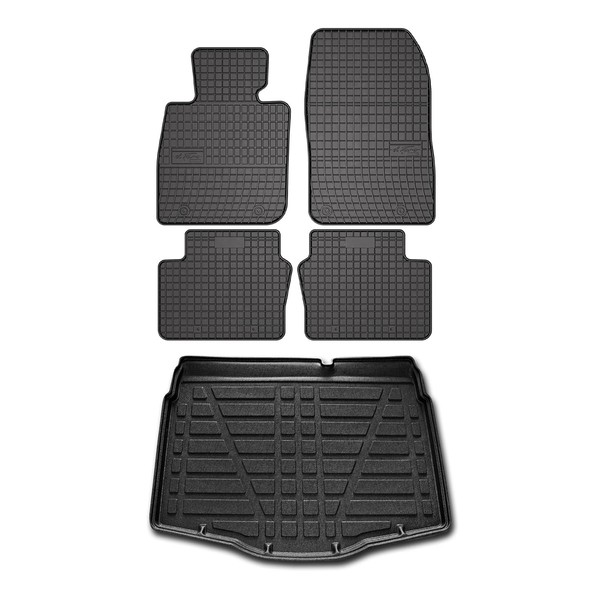 OMAC Floor Mats Cargo Liner Set for Mazda CX-3 2016-2021
