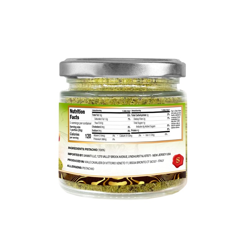 Sanniti Pistachio Flour, 3.5 oz – Fine Pistachio Blend for