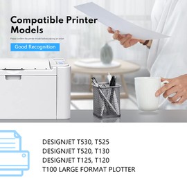 711 80-ml Black Ink Cartridge (1-Pack) : Doen Compatible 711 Ink Cartridge Replacement for HP DesignJet T530, T525, T520, T130, T125, T120 & T100 Large Format Plotter Printer, CZ133A