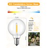 Brightown G40 Replacement LED Light Bulbs, 10 Pack Clear Globe