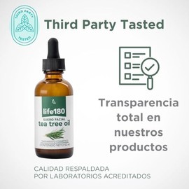 Life180, Tea Tree Suero Facial para control de grasa y acné, para todo tipo de piel, 2 frascos de 52 ml, 104 mililitro, 2
