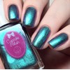Fallout - blue pink metallic iridescent multichrome nail polish by