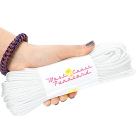 West Coast Paracord 7-Strand 550 Lb. Break Strength-Guaranteed U.S. Made Type III Survival Cord - 30 Plus Colors to Choose From - Available in 10 feet, 25 Feet, 50 feet, 100 Feet, and 1000 Foot Spools