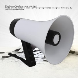 Portable Megaphone Bullhorn, 30W Handheld Portable Megaphone Speaker with Recording Function, Long Transmission Range, for Street Vendors, Guides, Game Organizers