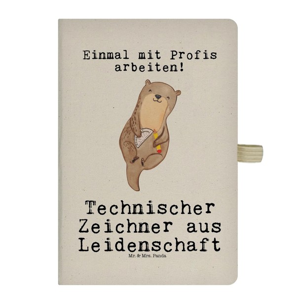 Mr. & Mrs. Panda DIN A5 Baumwoll Notizbuch Technischer Zeichner