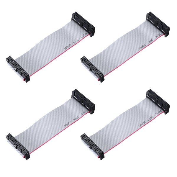 sourcing map 4 Pcs IDC Flat Ribbon Cable, 2.54mm Pitch