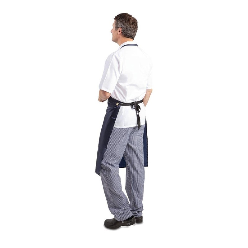 Whites Chefs Apparel Light Duty Waterproof Bib Apron Nylon Blue