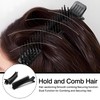 2-Pack Black Grip Hair Clips – 5.7" x 1.37" Sectioning