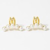 Hanfluenve 1Pair of Pearl Earrings Cuff For Women Non Piercing