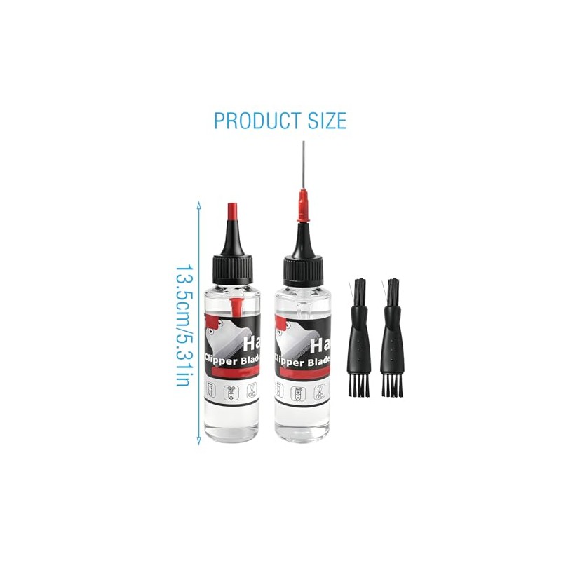 2 Pcs 60 ML Hair Clipper Oil, Shaver Lubricating Oil