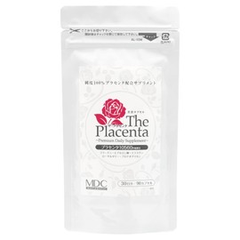 MDC Metabolic The Placenta Supplement (30 Servings / 90 Capsules), 100% Pure Premium Placenta, 3.3 fl. oz. (10560 mg) per 3 capsules, SPF Pork, Beauty Supplement, Easy to Drink Soft Capsules