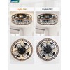 LEDIARY Caged Ceiling Fans with Lights, Farmhouse Flush Mount Ceiling