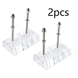 Dtoterul Skateboard Wall Mount Holder 2 Pieces Wall Mount Holder Transparent Skateboard Shelf Professional Display Clear Acrylic Wall Mount for Skateboard, DL-0423
