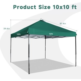 10'x10' Canopy Replacement Top, Waterproof Up Canopy Tent Top Cover for Straight Leg Frame, Canopy Top Sunshade Coated for Outdoor Garden Gazebos Patio Camping