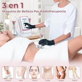 3 En 1 Máquina de Belleza, 80K Cavitación RF, Máquina de Adelgazamiento y Modelado Ultrasónico, Radiofrecuencia Facial y Corporal Celulitis, Reafirmac