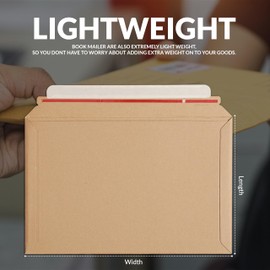 A5/C5 || 180x235mm || AKAR Manilla Capacity Book Mailers Cardboard mailers Letter Envelopes A5 Cardboard envelopes for Postals Mailers for Royal Mail Large Letter Posting Card Envelopes (Pack of 10)