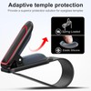 Veharvim Sunglass Holder for Car (One-Handed-Operation, Gentle & Secure Hold,