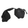 Bicycle Rear Seat Bag Black Large Capacity Canvas Waterproof Elastic