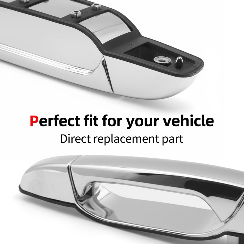 AggAuto Exterior Door Handle, Front Left Side Compatible with Chevy