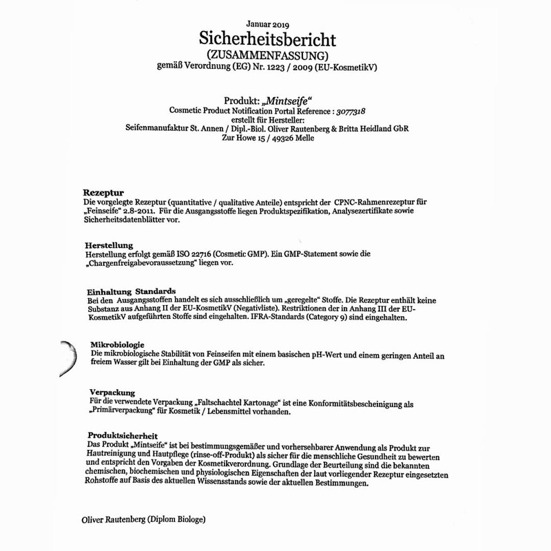 PlantBase Solid Shower Gel Mint 100 g, Solid Soap for