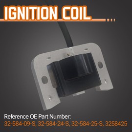 Ignition Coil Fit for Kohler KT740 KT745 ZT740 Replace 32-584-09-S 32-584-24-S 32-584-25-S 3258425
