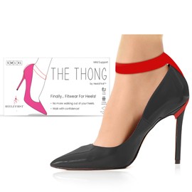 HeelzFirst Thongs Fitwear | High Heel Grips for Womens Shoes | Ankle Strap Heels | Keep Feet from Sliding in Heels | Heel Supports for Heel Pain | Anti Slip Shoe Grips | High Heel Inserts