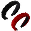 Sinalty Velvet Braided Headbands Fashion Hairband Crisscross Hair Accessories for