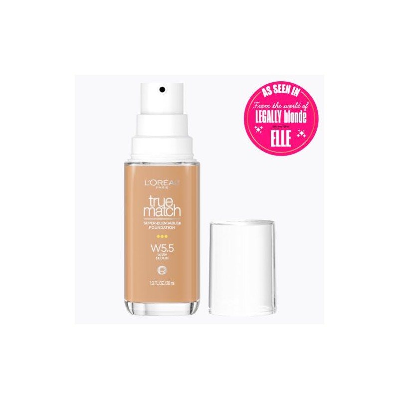 L'Oreal Paris True Match Super-Blendable Foundation, Medium Coverage Liquid Foundation
