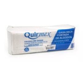 Quirmex Gasas No Estériles Quirmex C/200 Pzas 10 Paquetes En Total